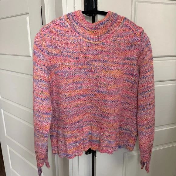 Free People Cotton Candy Pullover Sweater in Azalea Jewel - Picture 2 of 9